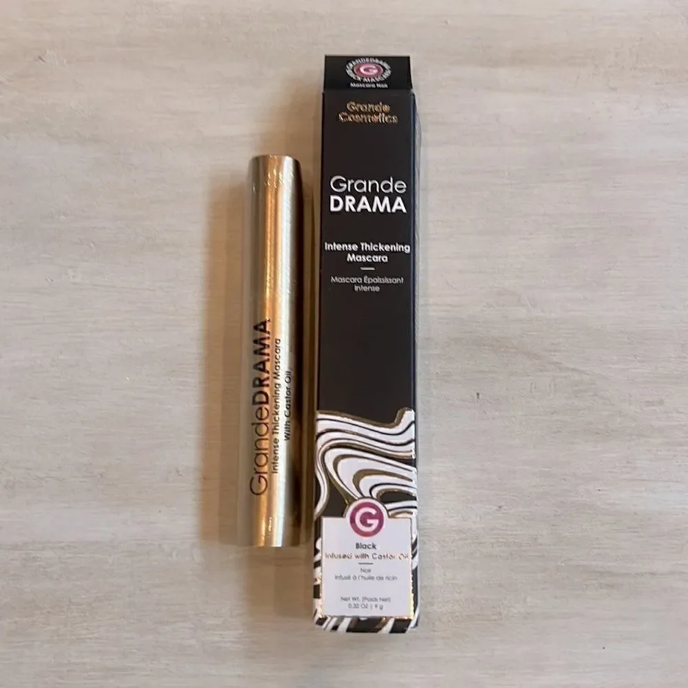 Grande Cosmetics | GrandeDRAMA Intense Thickening Mascara with Castor Oil NIB